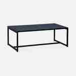 Black metal coffee table 100x50x36cm - Industrial - metal legs, design Photo3