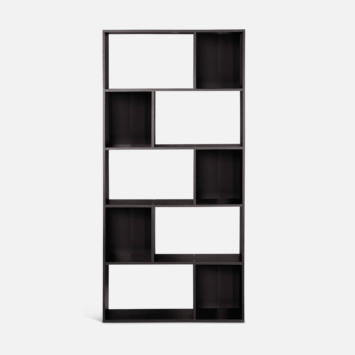 Asymmetrical design bookcase - Pieter - 5 shelves, 10 storage compartments, 83x23x173cm,sweeek,Photo3