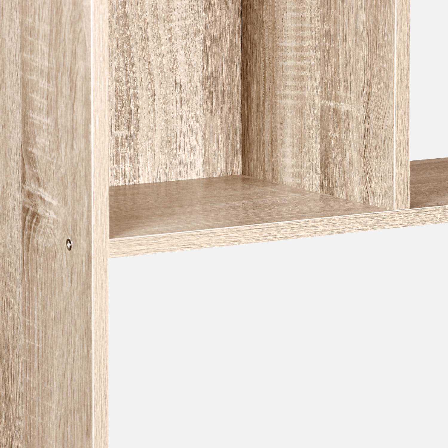 Bücherregal Asymmetrisches Design aus Holz - Pieter - 5 Ebene, 10 Staufächer, 83x23x173cm Photo5