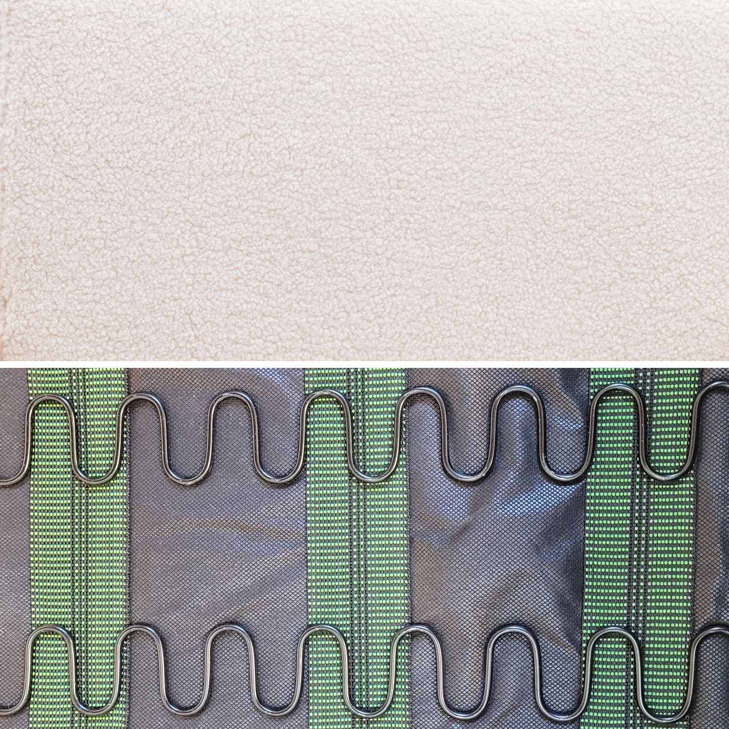 Cadeirão escandinavo encaracolado em madeira de hevea Creme - 64x69.5x73 cm,sweeek,Photo7