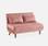 Sofá-cama rosa de 2 lugares sweeek | sweeek