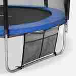 Trampoline 250cm - Pluton XXL Bleu - avec filet de protection, échelle, bâche, filet pour chaussures, kit d'ancrage, trampoline de jardin 250 cm |Qualité PRO |Normes EU Photo4