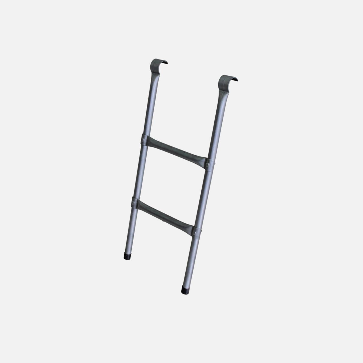 Ladder for trampoline with a diameter of 245 or 250 cm - Made of steel - PRO quality - EU standards. Photo1