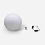 Bola LED 40cm - Esfera de luz decorativa, Ø40cm, branco cálido, controlo remoto Photo3