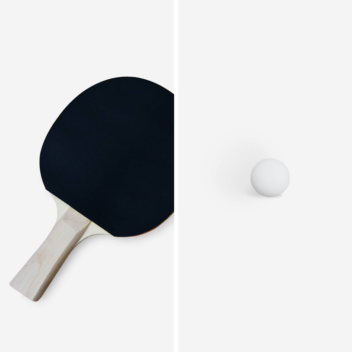 ART TO WALK ON, INC. Ensemble De Table De Tennis De Table De 9 Pi De Taille Moyenne Pliable Et Portable Pour Les Jeux Dinterieur 2 Raquettes Et 3 Balles Avec Filet Couleur Bleue Atmt1051