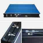 INDOOR Mini Tischtennisplatte Ping Pong 150x75cm - blauer Klapptisch, mit  4 Schlägern und 6 Bällen, Spieletasche für den Innenbereich, Tischtennissport Photo5