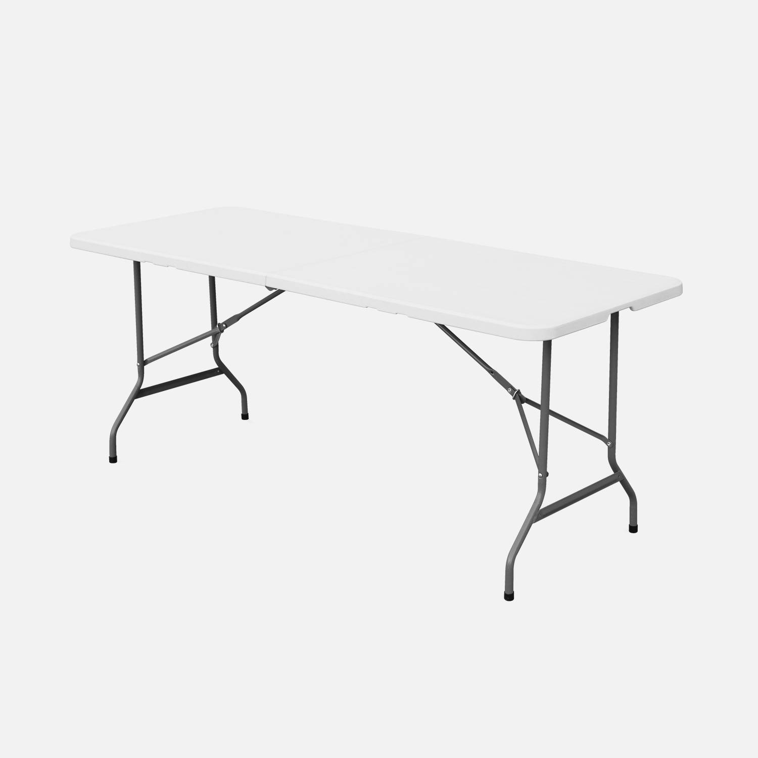Opvouwbare bankettafel wit kunststof 180cm  Photo1