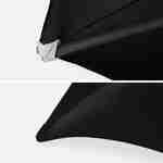 Set van 2 statafels, hoge tafel, opvouwbaar,  Ø80cm x 110cm + 2 polyester statafelhoezen, zwart Photo4