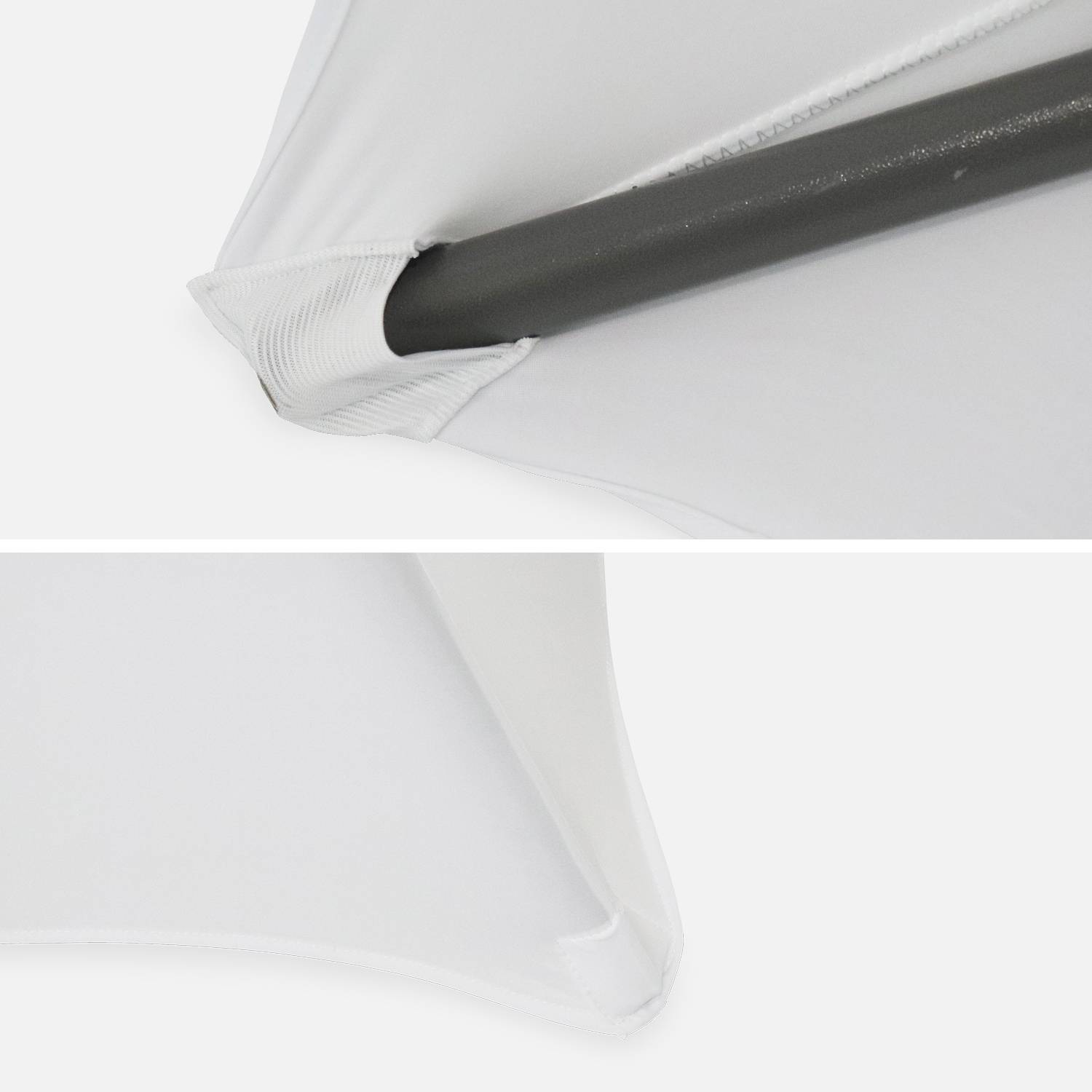Conjunto de 2 mesas altas - GALA - Mange debout, dobrável, Ø80cm x 110cm + 2 capas de poliéster branco Photo4