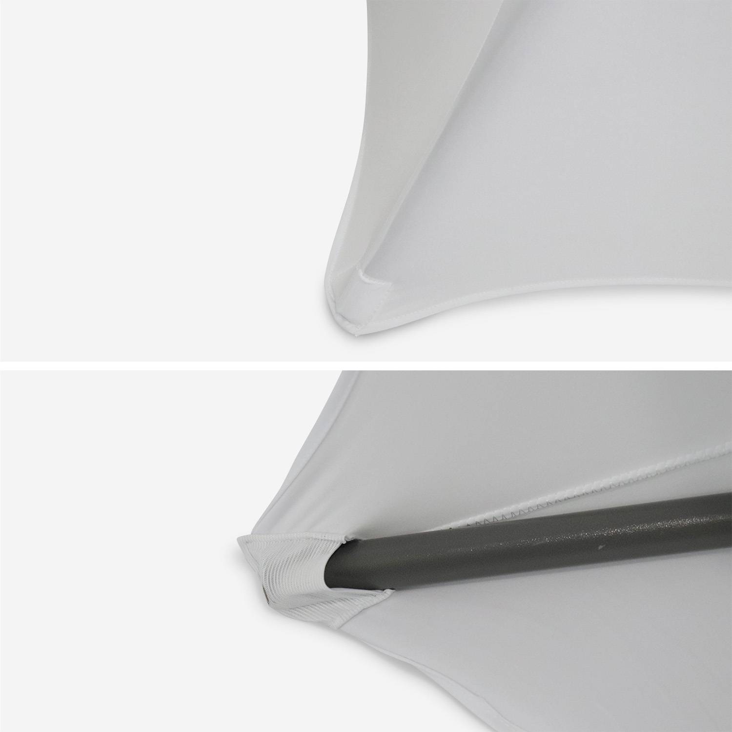 Set van 2 hoezen – GALA – Hoezen voor statafels Ø80cm, polyester, wit,sweeek,Photo3