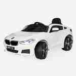 BMW GT6 Gran Turismo blanco, coche eléctrico 12V, 1 plaza, descapotable para niños con autorradio y mando a distancia Photo2