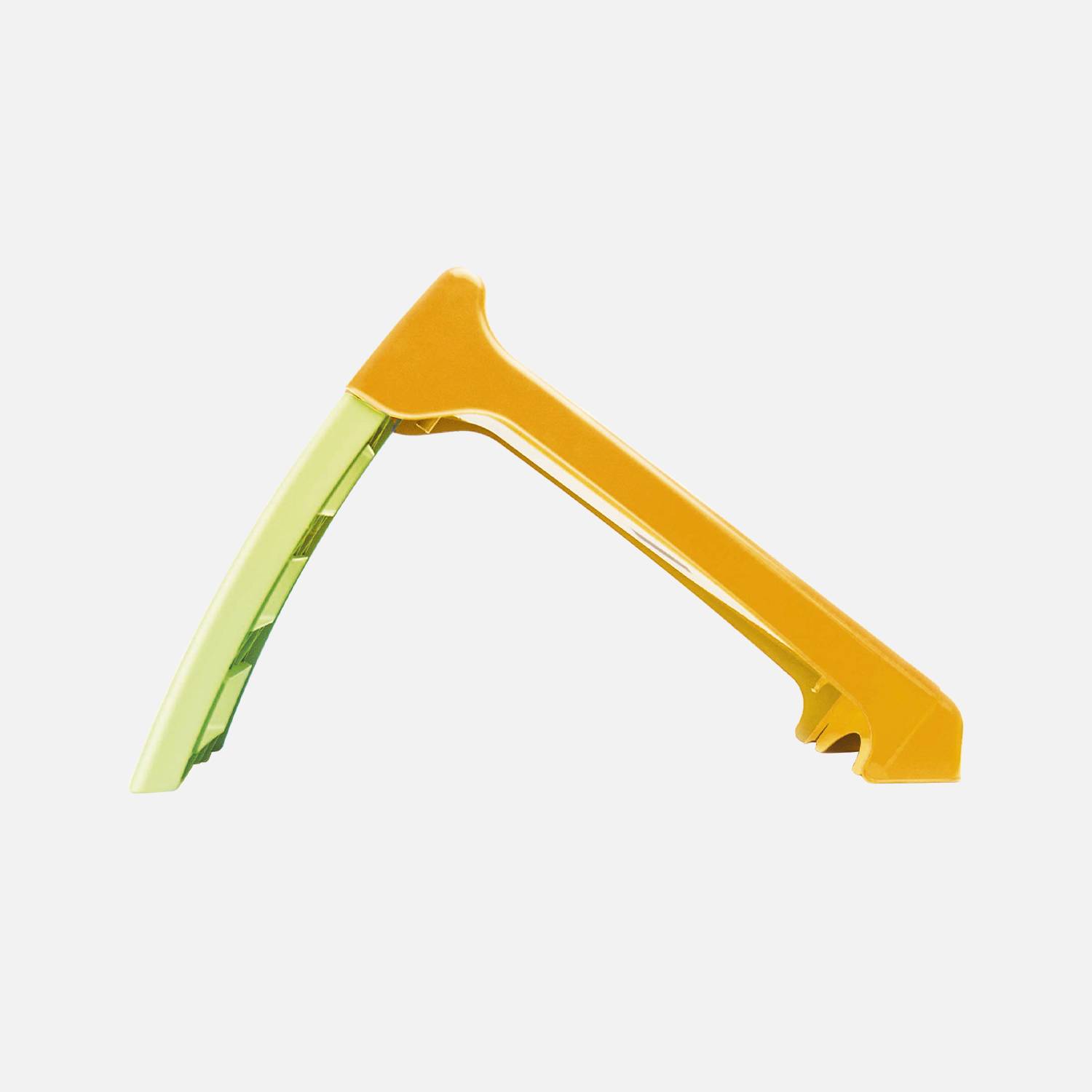 Kleine Rutsche mit Wasseranschluss orange und grün 120 cm - Rutsche Léo für die ersten Jahre Photo2