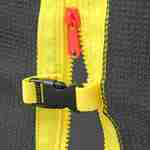 Sicherheitsnetz für sweeek Trampolin - Ø180cm, Farbe Schwarz mit gelbem Reißverschluss Photo2