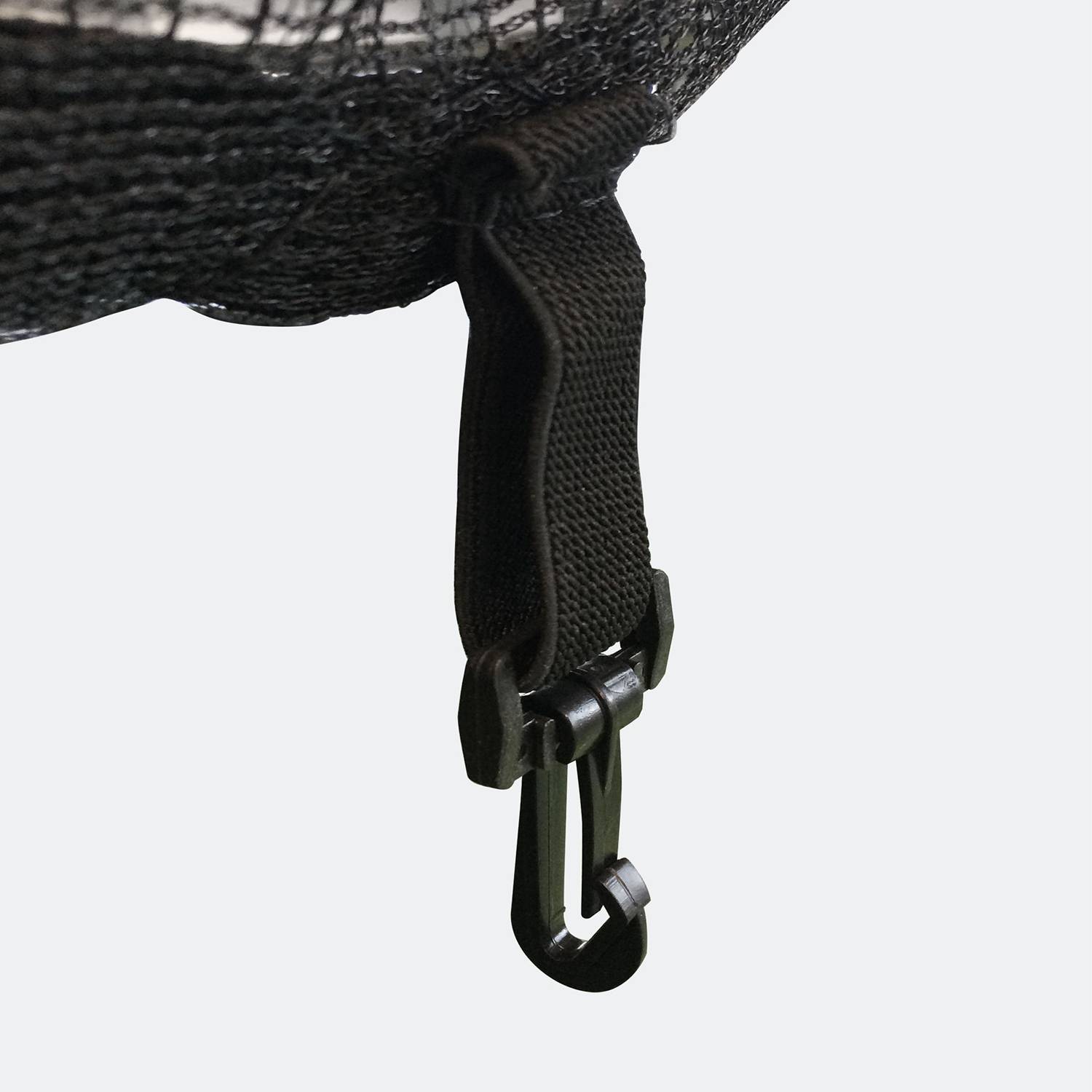 Sicherheitsnetz für sweeek Trampolin - Ø430cm, Farbe Schwarz mit gelbem Reißverschluss Photo3