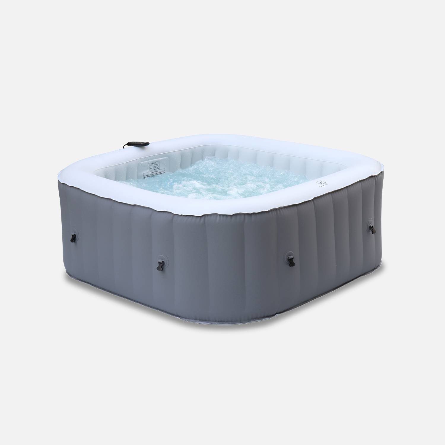 Opblaasbare spa MSPA Fjord 4, 160cm, 4 personen, pomp, verwarming, inflator, filter, zeildoek en afstandsbediening,sweeek,Photo2
