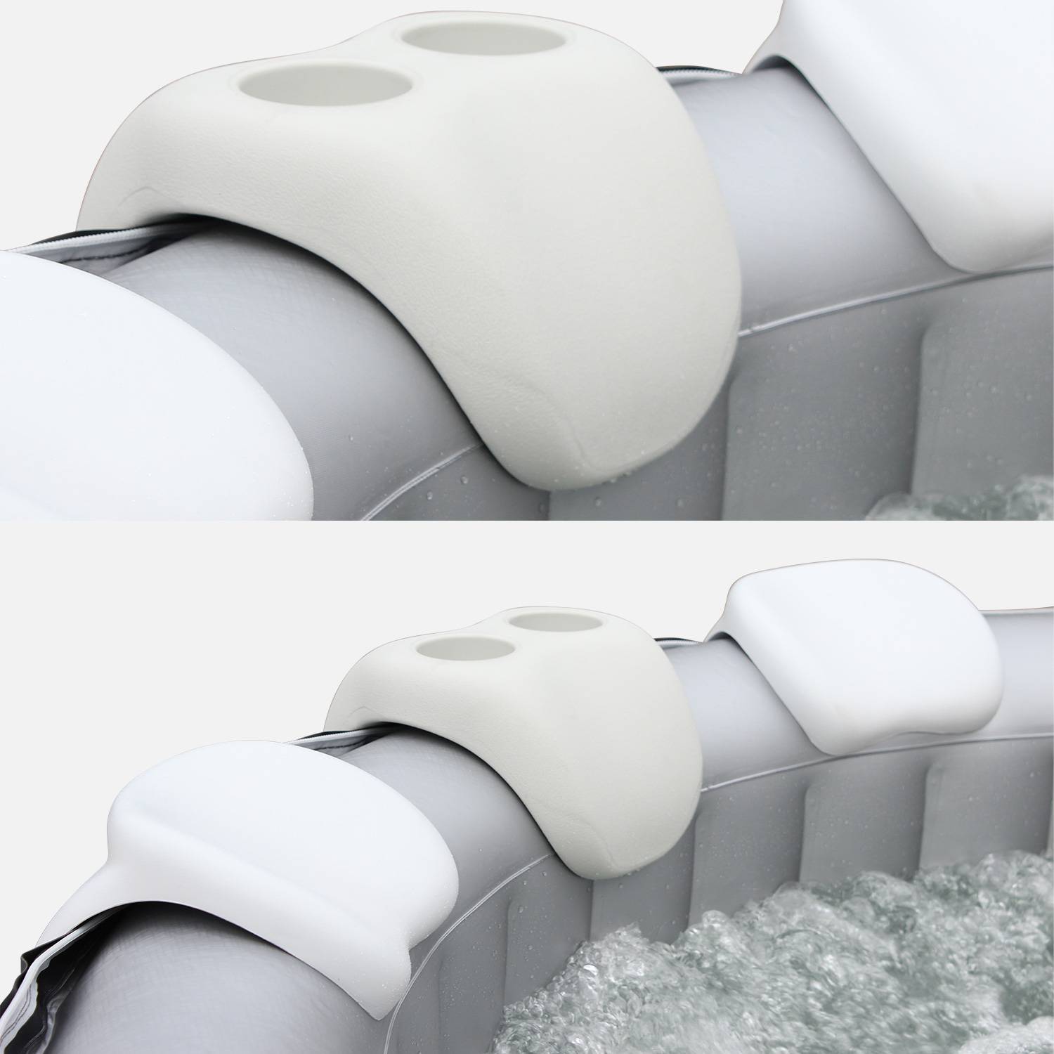 Pair of headrests and cupholder for inflatable spa - MSpa Photo3