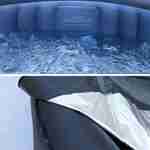 Aufblasbarer runder Whirlpool MSPA - BERGEN 6 anthrazitgrau - Aufblasbarer Whirlpool für 6 Personen rund 205 cm, PVC, Pumpe, Heizung, Inflator, 2 Filterpatronen, Abdeckplane und Fernsteuerung Photo3