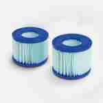 2er-Set LAY-Z SPA Antimikrobielle Filter für aufblasbare Spas - kompatibel mit SPA Milan - 2 Ersatzfilterpatronen für LAY-Z SPA Photo2