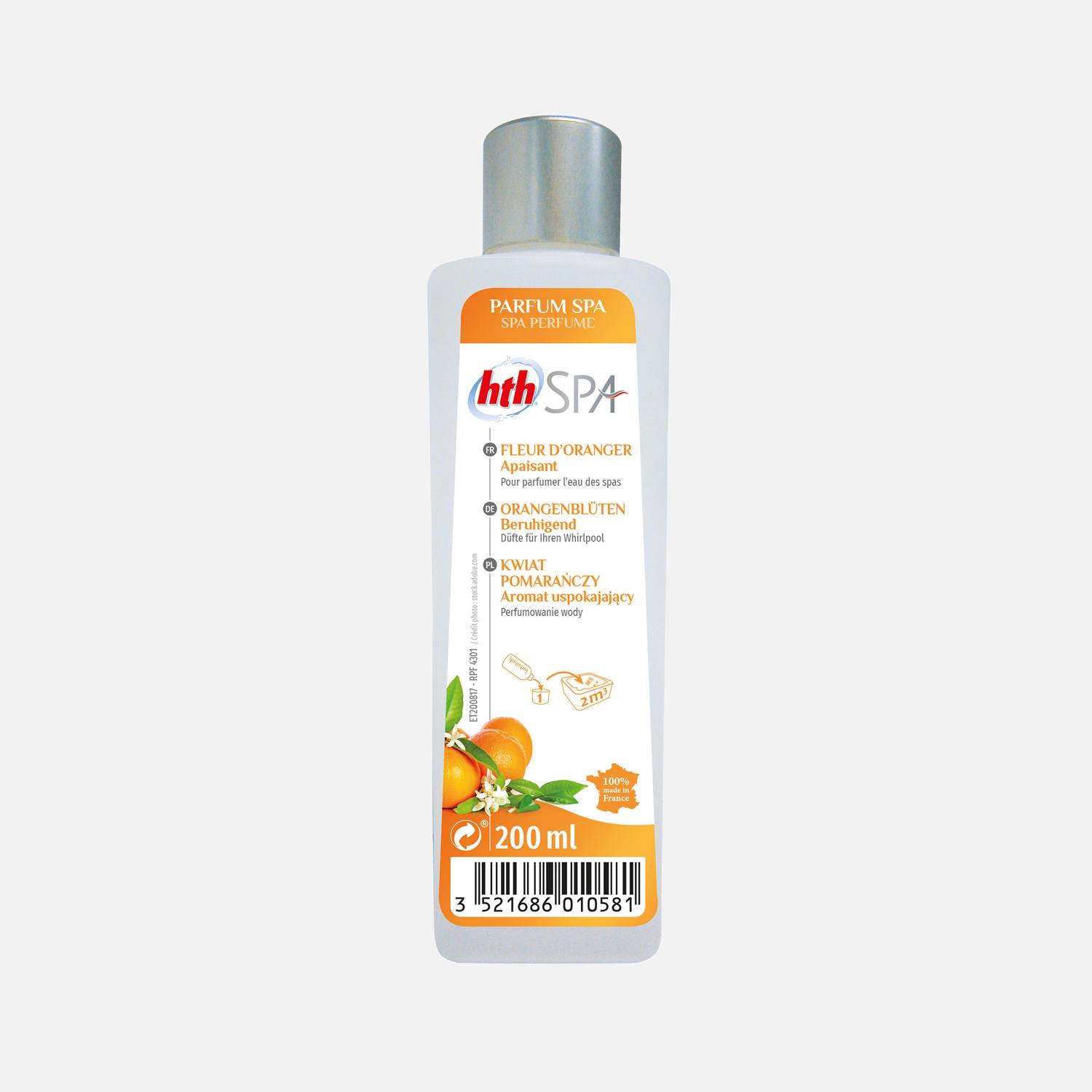 Spa parfum Oranjebloesem 200mL - HTH, rustgevende geur, natuurlijke basis, gemaakt in Frankrijk ,sweeek,Photo1