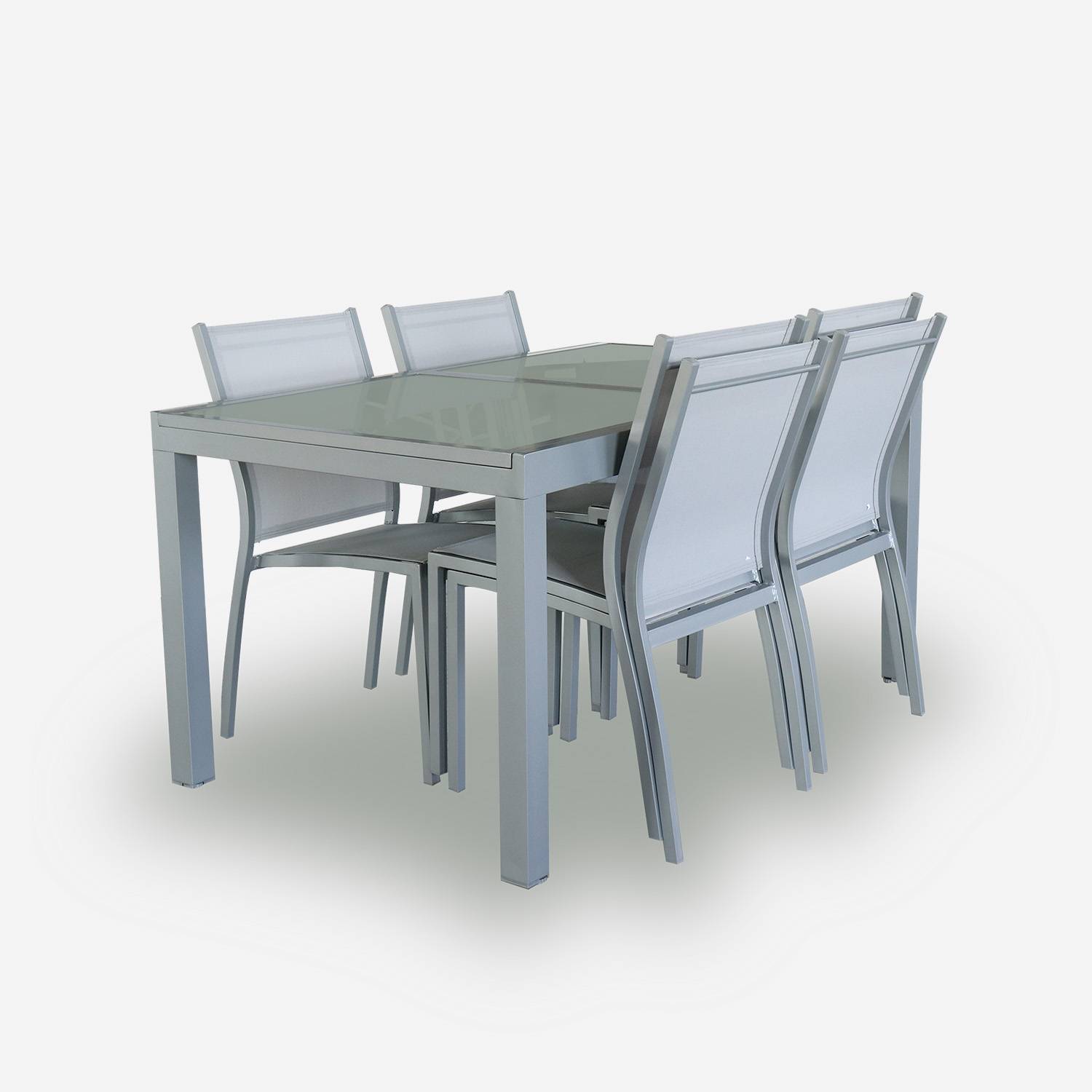 Funda protectora para mesa de jardín, Capua 150 / Chicago 210 / Orlando, Gris oscuro, 152x127x69 cm,sweeek,Photo5