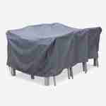 175x124cm dark grey dust cover - Rectangular, PA-coated polyester dust cover for the Chicago and Bergamo garden tables Photo1