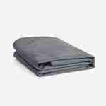 Cobertura protectora 235x135cm cinza escuro - Cobertura rectangular de poliéster revestido a PA para mesas de jardim Odenton / Washington Photo3