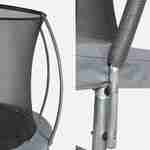 Cama elástica redonda 430 cm gris con red de seguridad interna - Venus INNER - Nuevo modelo - cama elástica de jardín 4,30 m 430  cm | Calidad PRO. | Normas de la UE. Photo2
