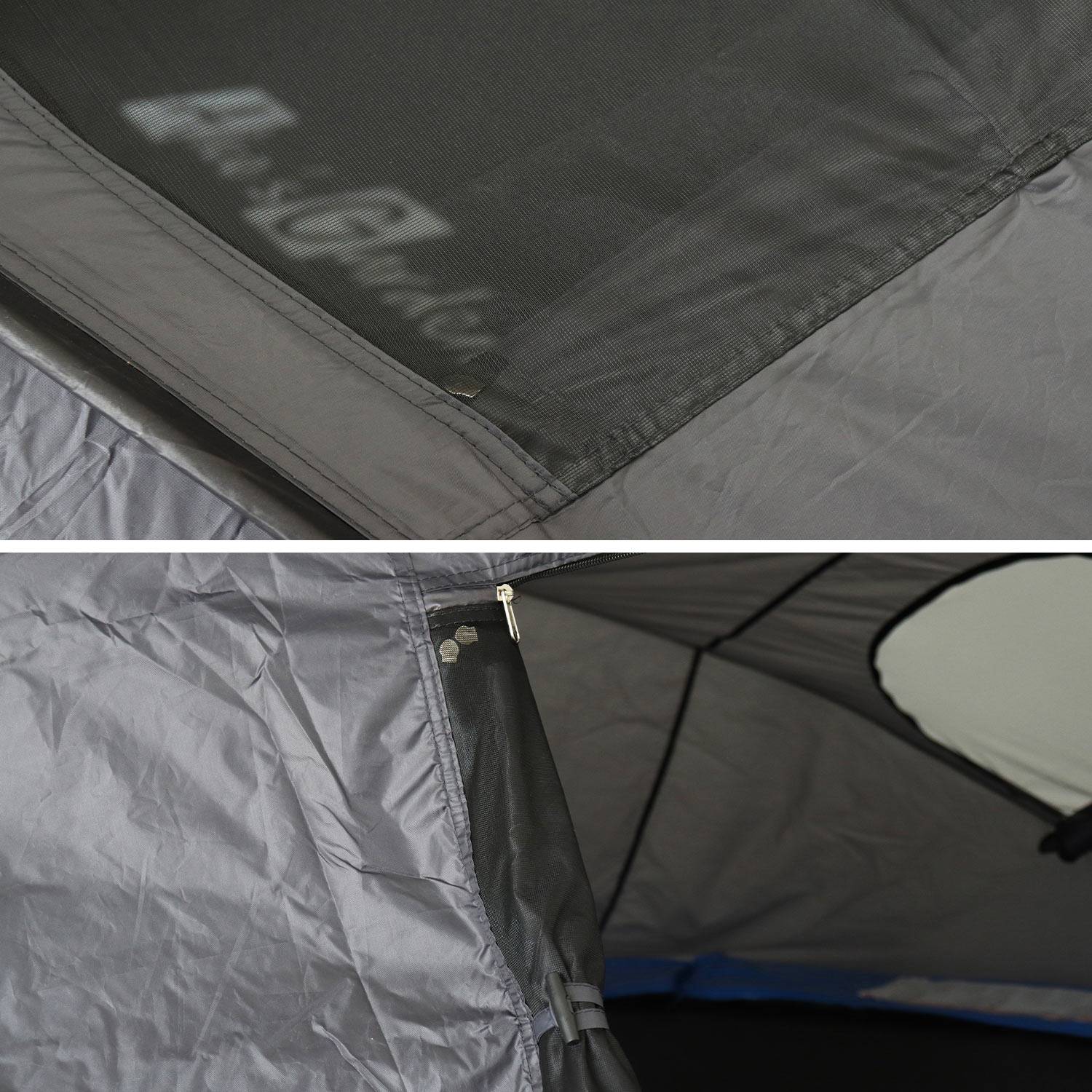 Tenda de campismo para trampolim Ø305cm (rede interior e exterior) em poliéster, com tratamento UV, 2 portas, 4 janelas e saco de transporte Photo6