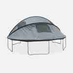 Campingzelt für Trampolin Ø490cm (Innen- und Außennetz) Polyester, UV-behandelt, 2 Türen, 4 Fenster & Transporttasche Photo1
