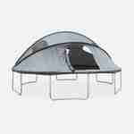 Campingzelt für Trampolin Ø490cm (Innen- und Außennetz) Polyester, UV-behandelt, 2 Türen, 4 Fenster & Transporttasche Photo2