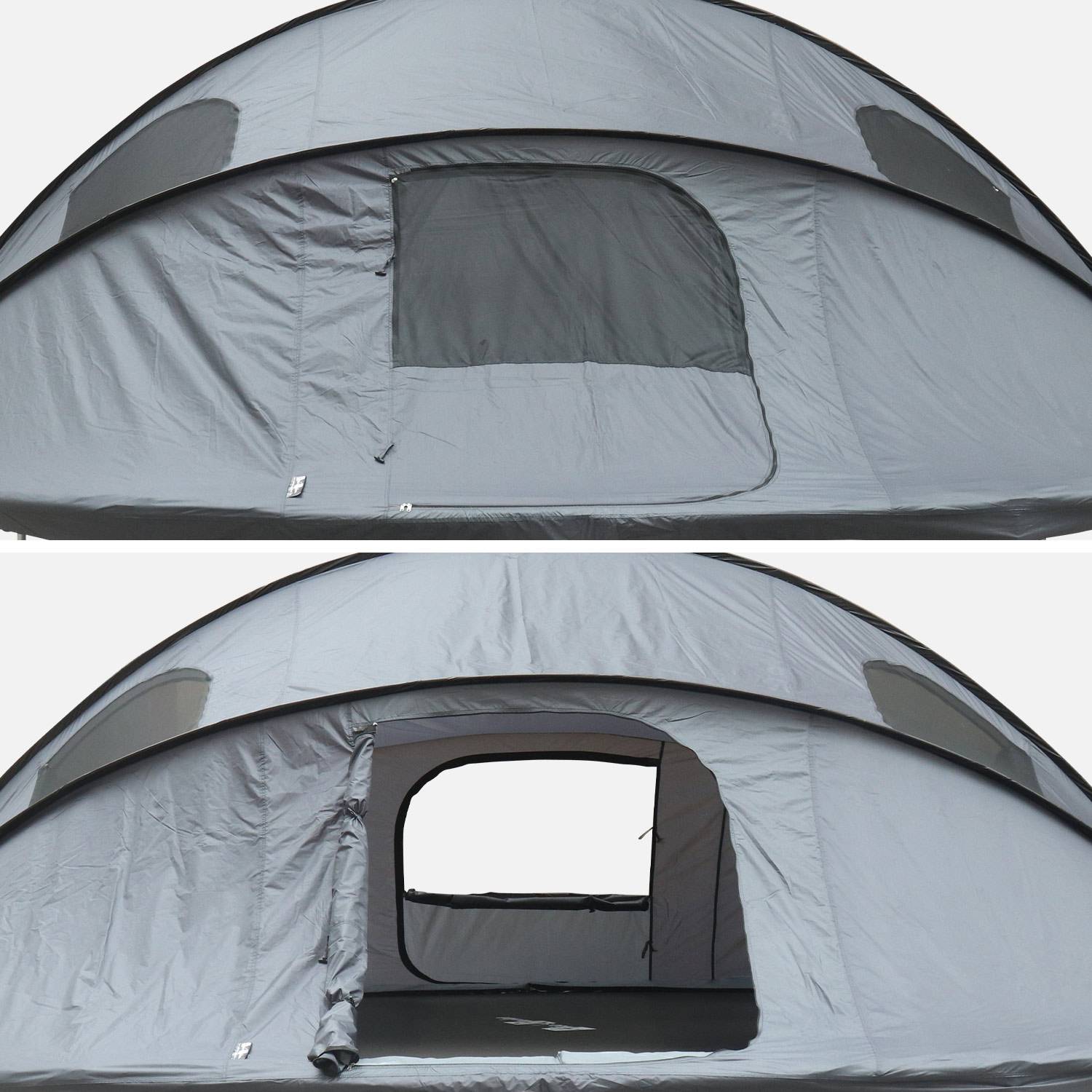 Tenda de campismo para trampolim Ø490cm (rede interior e exterior) em poliéster, com tratamento UV, 2 portas, 4 janelas e saco de transporte Photo3
