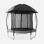 Tenda de campismo para trampolim, casa na árvore, poliéster, com tratamento UV, 1 porta, 3 janelas e saco de transporte Photo4