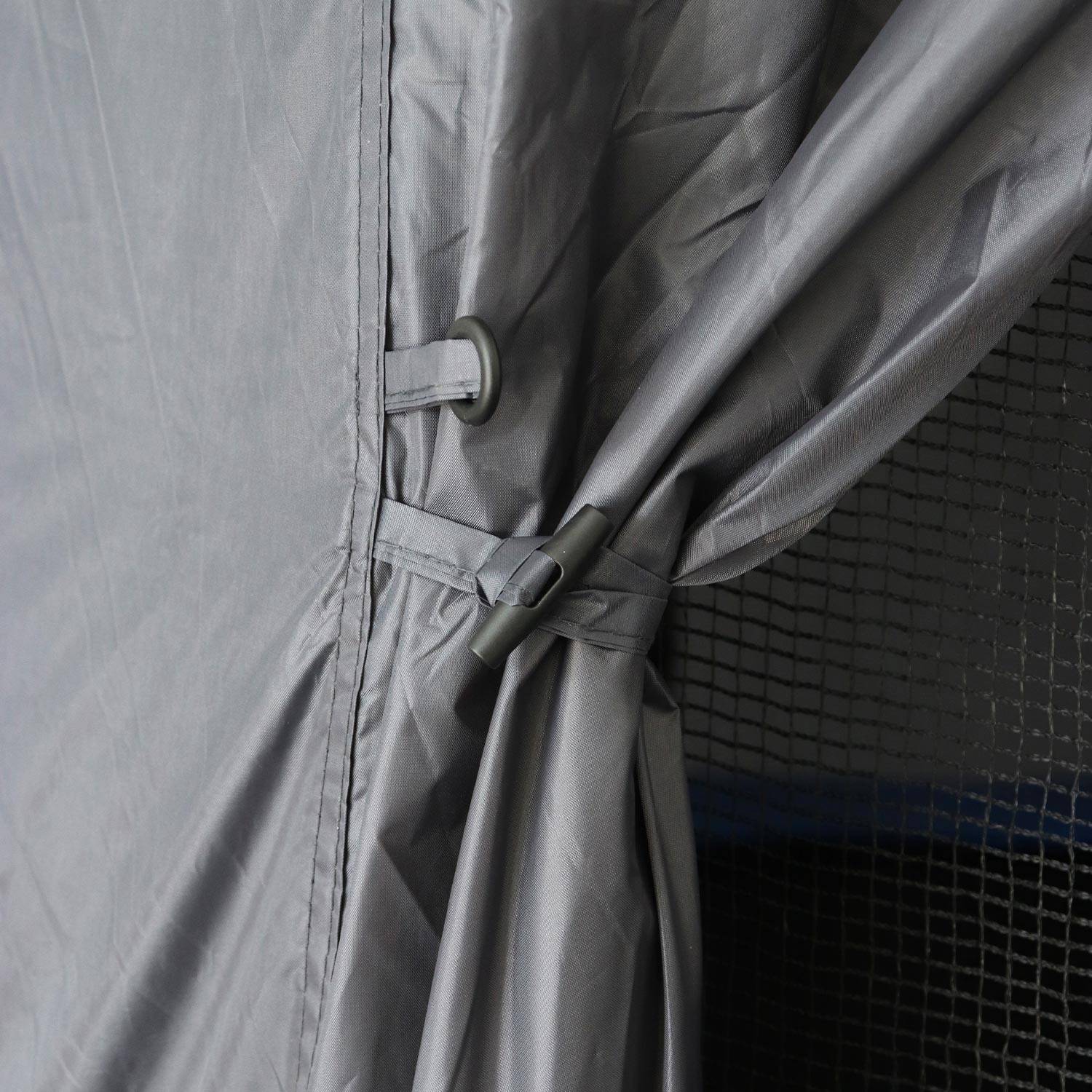 Tente de camping pour trampoline, cabane, polyester, traité anti UV, 1 porte, 3  fenêtres et sac de transport,sweeek,Photo7