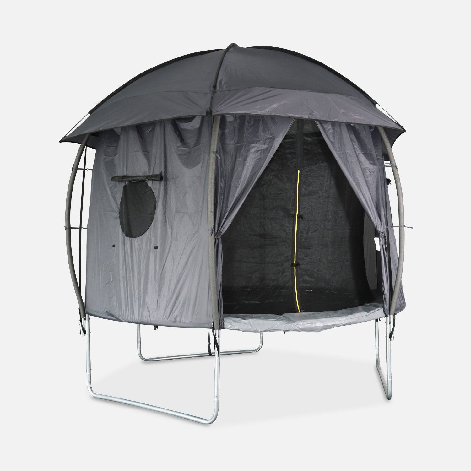 Campingzelt für Trampolin, Trampolinhütte, Polyester, UV-behandelt, 1 Tür, 3 Fenster und Transporttasche Photo1