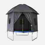 Tent voor trampoline Ø305cm van polyester, UV behandeld, 1 ingang, 3 ramen & transporttas Photo2
