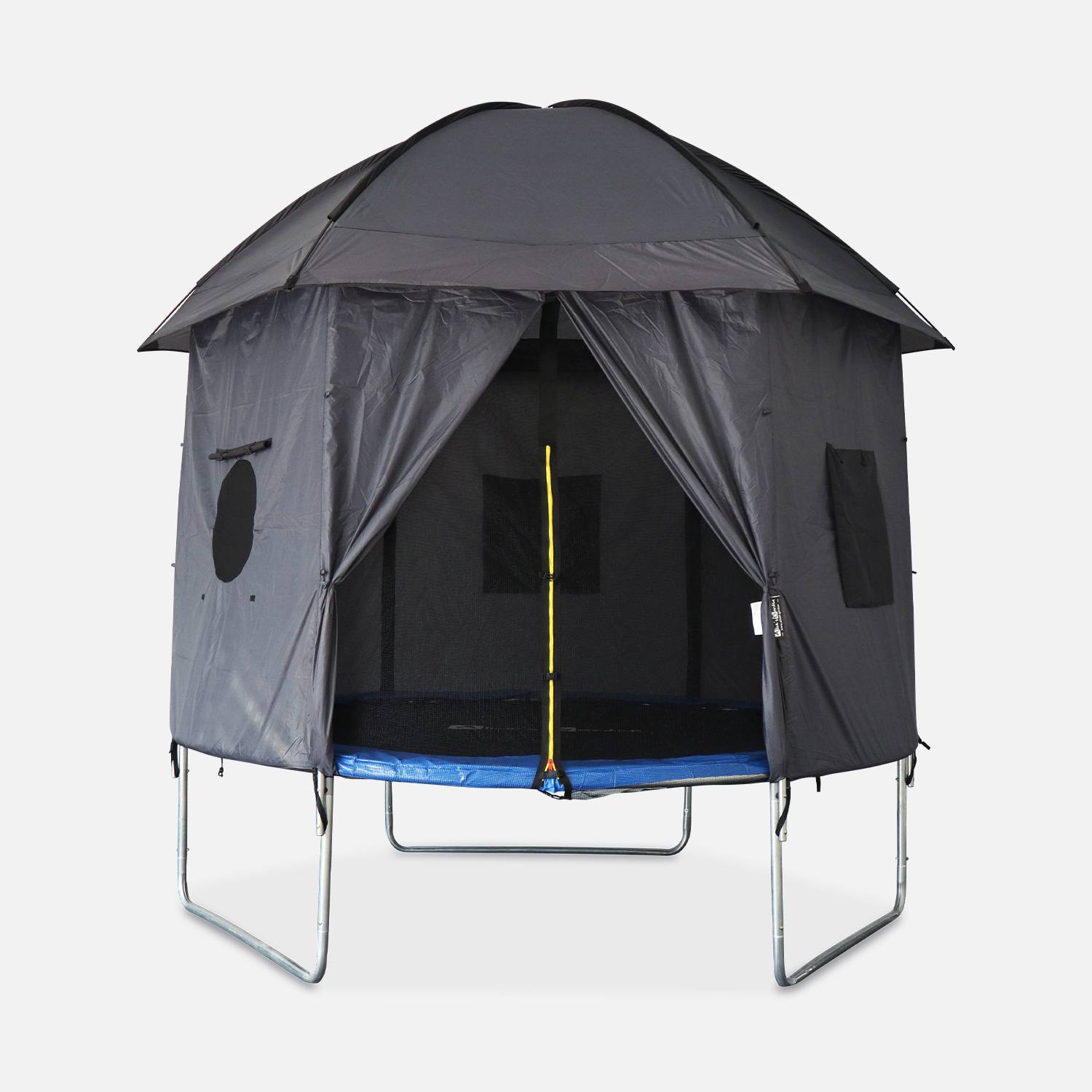 Campingzelt für Trampolin, Trampolinhütte, Polyester, UV-behandelt, 1 Tür, 3 Fenster und Transporttasche Photo2