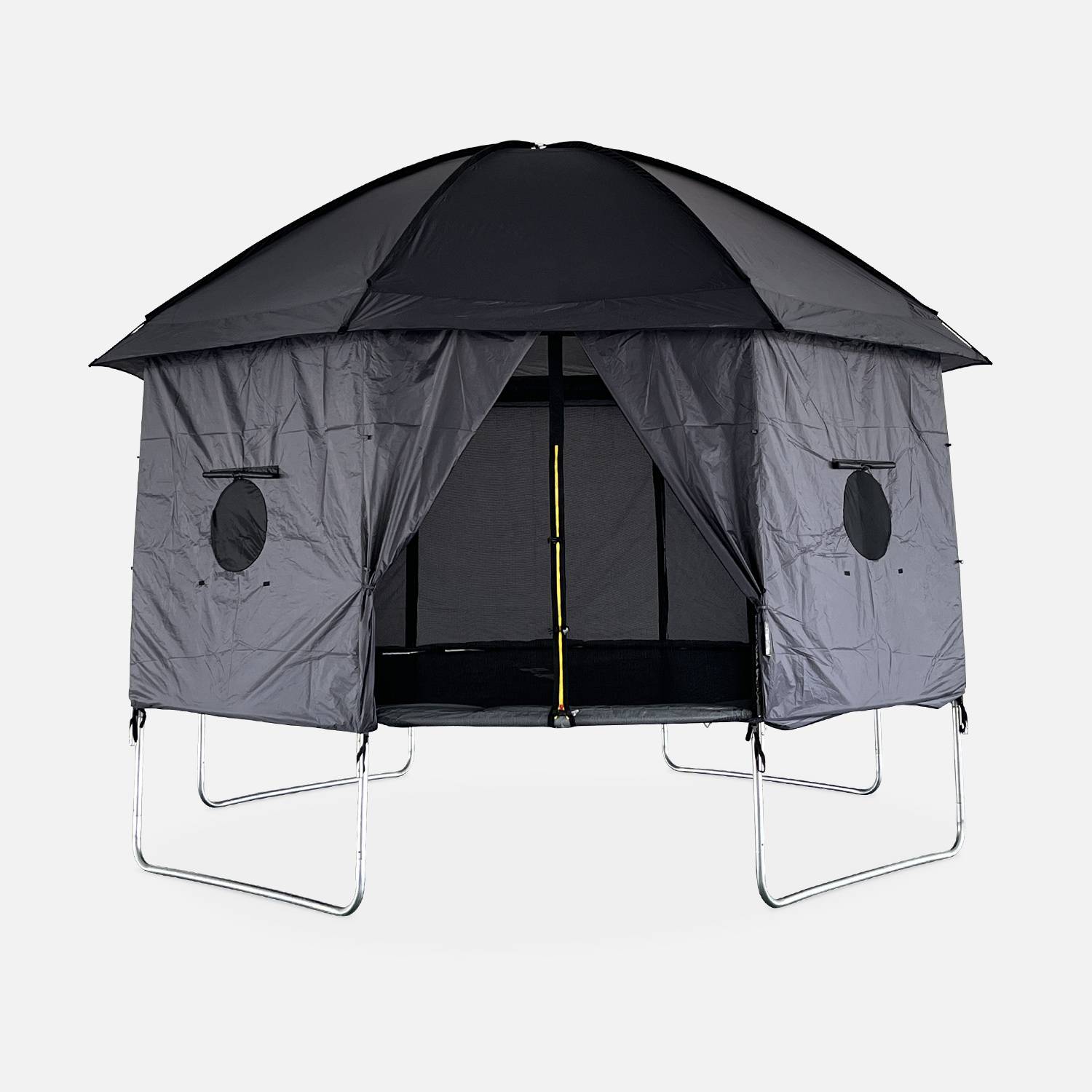 Campingzelt für Trampolin, Trampolinhütte, Polyester, UV-behandelt, 1 Tür, 4 Fenster und Transporttasche Photo2