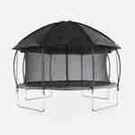 Tenda de campismo para trampolim, casa na árvore, poliéster, com tratamento UV, 1 porta, 4 janelas e saco de transporte Photo4