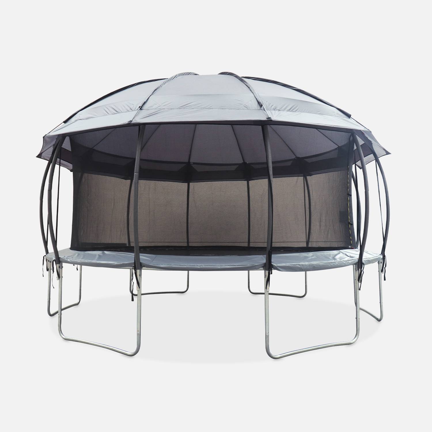 Tenda de campismo para trampolim, casa na árvore, poliéster, com tratamento UV, 1 porta, 5 janelas e saco de transporte Photo4