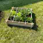 Square vegetable garden 90x90cm, Spelt - wooden vegetable garden Photo3