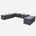 Dark Grey water-resistant protective covers for Tripoli & Verona garden sofa sets Photo1