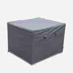 Housse de protection gris foncé pour fauteuils de jardin Genova et Brescia - Bâche toile Oxford en polyester enduit PA Photo1