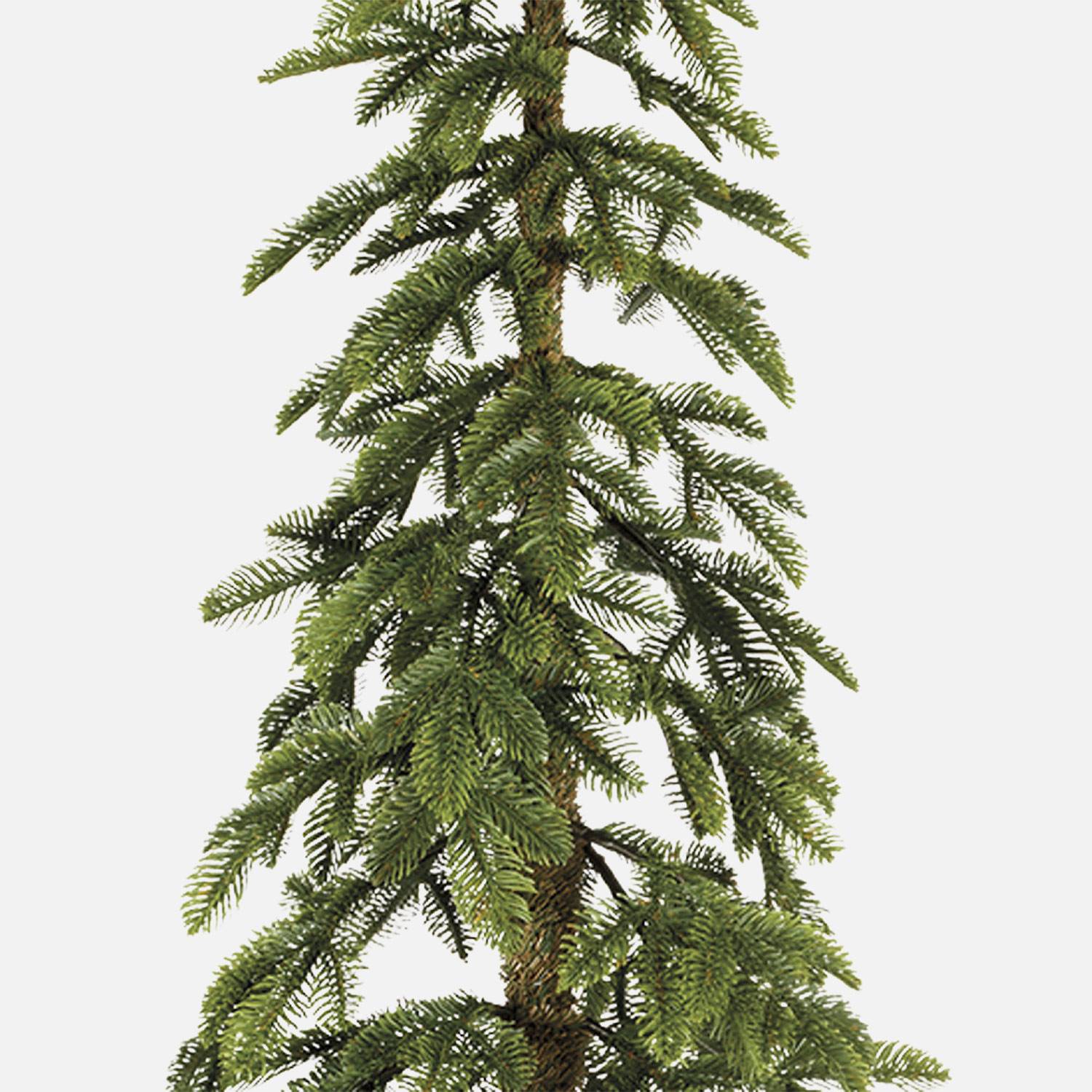 Künstlicher Weihnachtsbaum 210 cm ALBERTA, fein, konische Spitze, langer gerader Stamm, wahrheitsgetreues Aussehen, inklusive Ständer,sweeek,Photo3