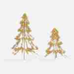 Árvore de luz metálica 200cm - Pinede - 420 LED, branco quente, exterior Photo3