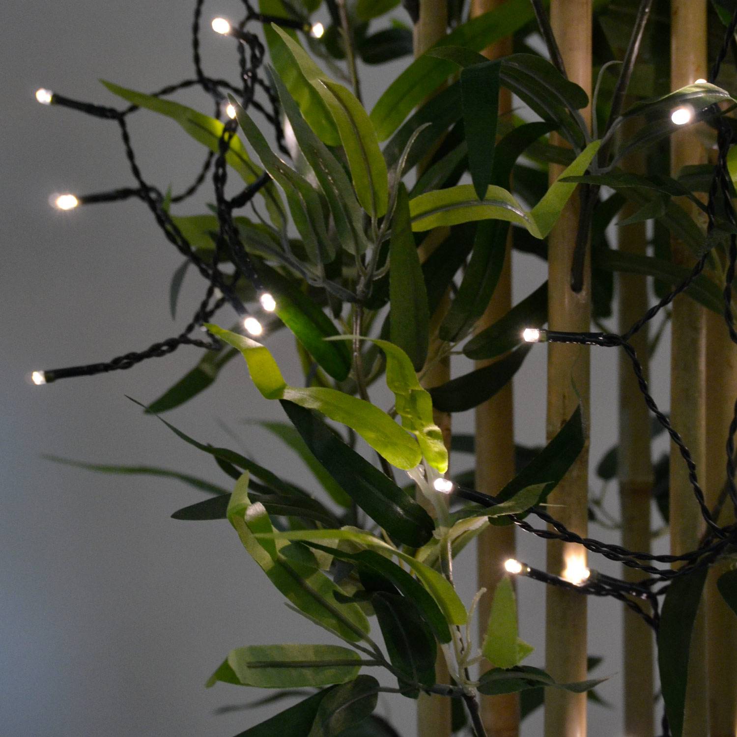 guirnalda de luces para Navidad para exteriores, 15 m de longitud, 150 LEDs blanco cálido, 8 modos,sweeek,Photo3