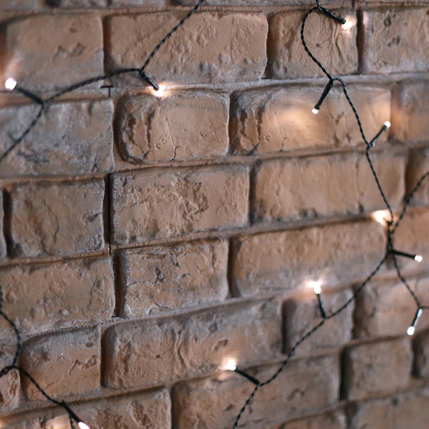 guirnalda de luces para Navidad para exteriores, 15 m de longitud, 150 LEDs blanco cálido, 8 modos,sweeek,Photo4