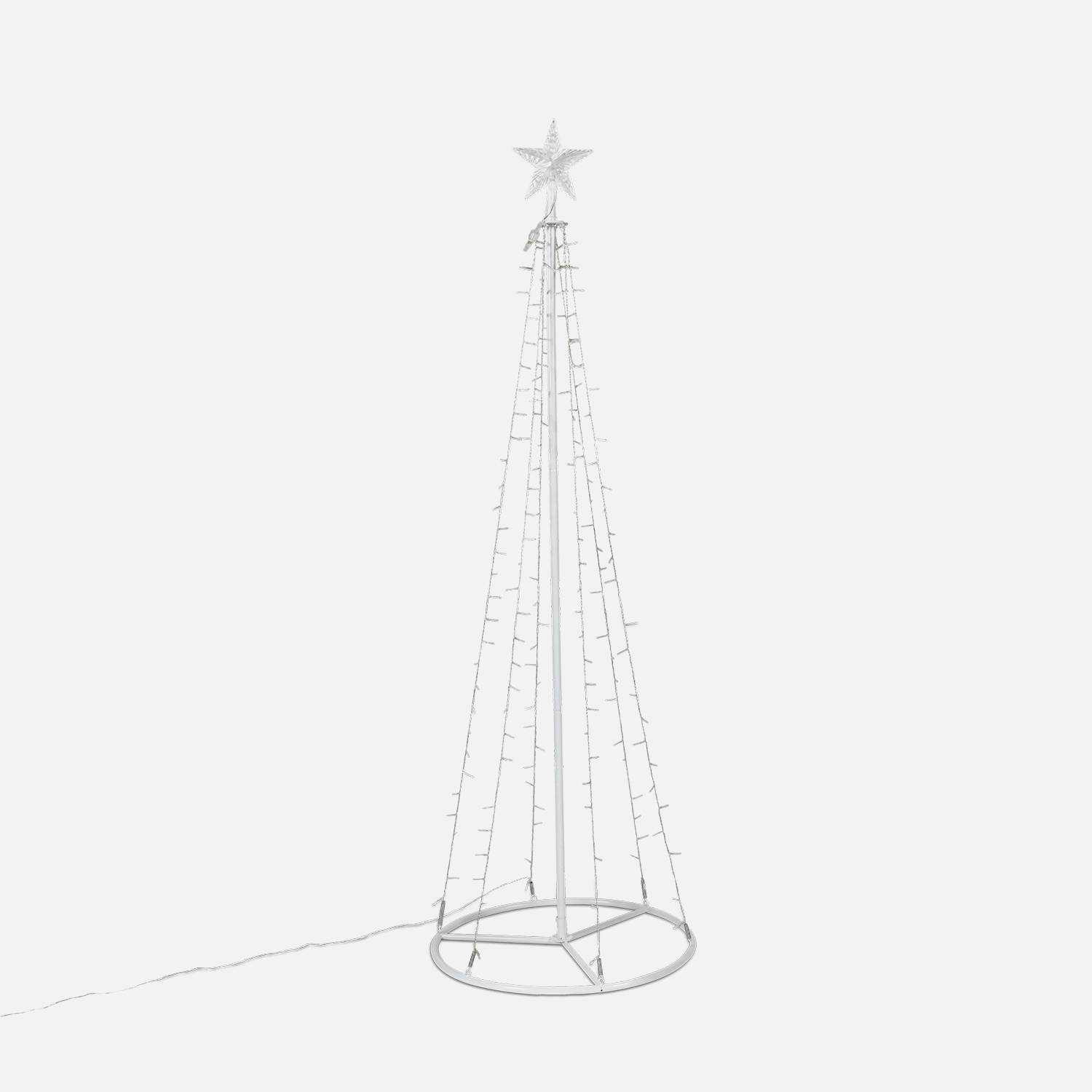 LED Kegel Lichterbaum, 180cm, 200 LEDs - Weihnachtsdekoration Photo2
