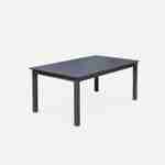 Table à rallonge - Chicago Gris foncé- Table en aluminium 175/245cm avec rallonge Photo4