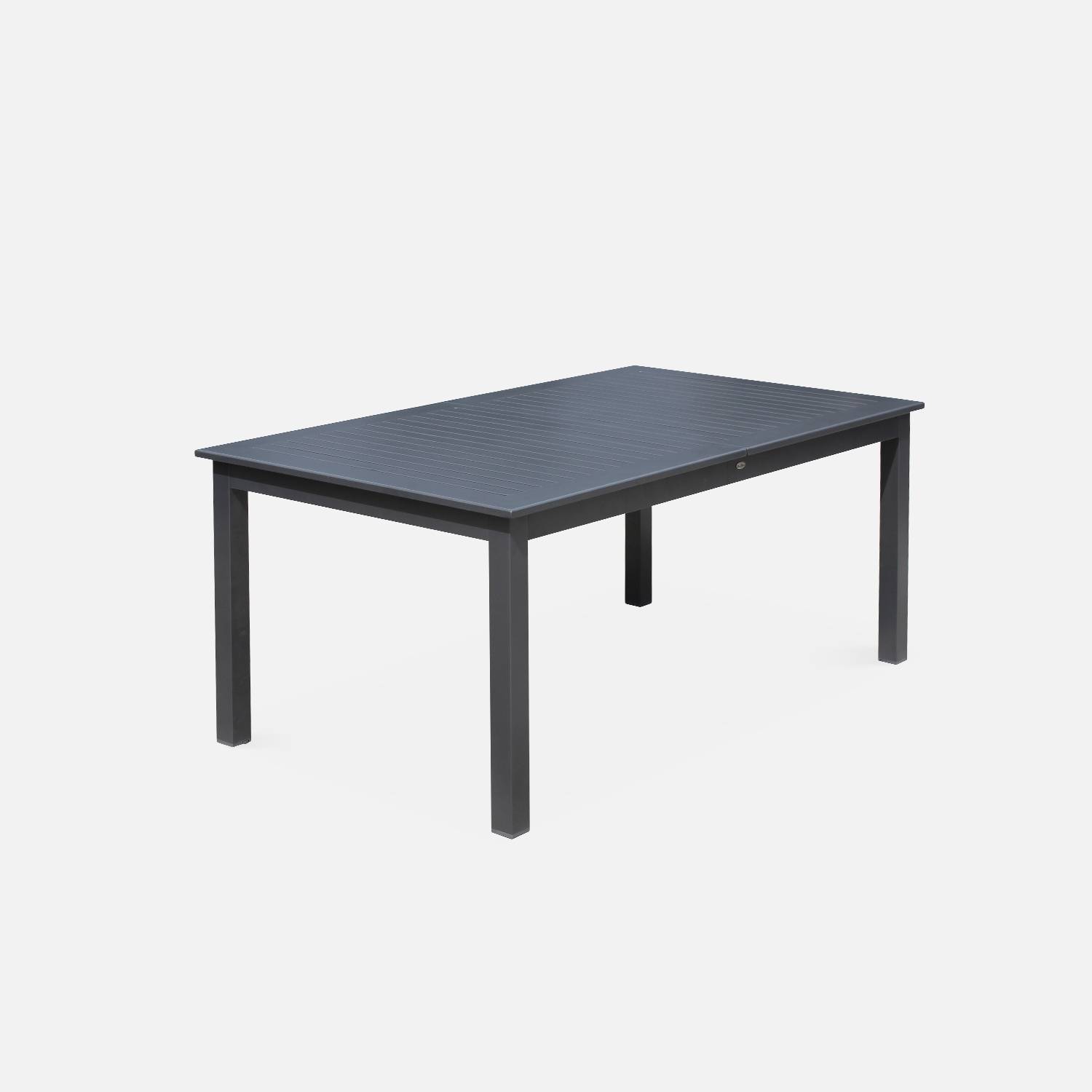 Ausziehbarer Tisch - Chicago Dunkelgrau - Aluminiumtisch 175/245cm mit Tischverlängerung Photo4