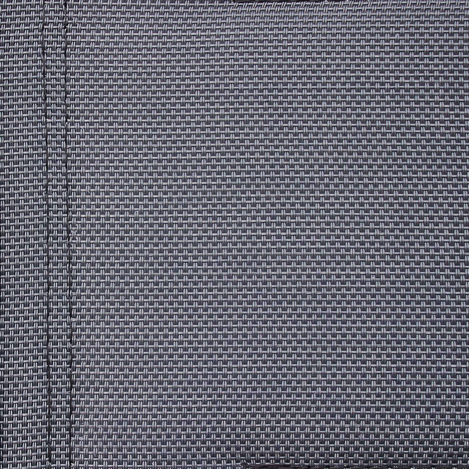2er Set stapelbare Sessel/Odenton - Aus grauem Aluminium und dunkelgrauem Textilene. Photo7